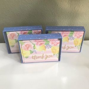 Clementine Lemon Thank You Cards -NIB - 48 Total